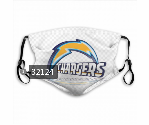 NFL 2020 Los Angeles Chargers #45 Dust mask with filter->nfl dust mask->Sports Accessory